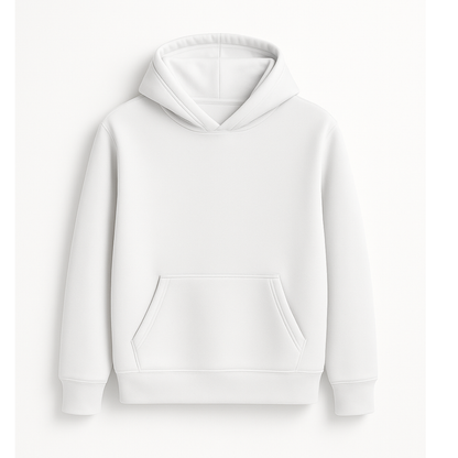 CUSTOM MEN'S T HOODIE  : WHITE