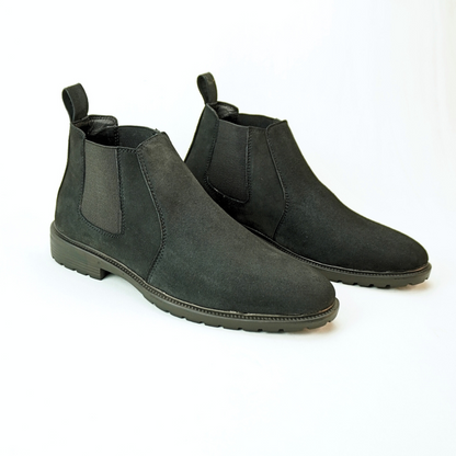 Zuqo Mens Chelsea Boot   -Black