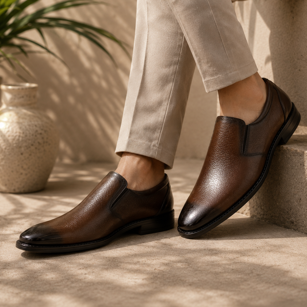 Zuqo Men's Moccasin : Chocolate product image 1
