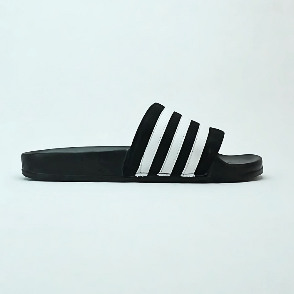 Zuqo Mens Slides / Slipper - Black Stripe product image 2