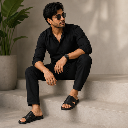 Zuqo Men's Sandal : Oasis Black