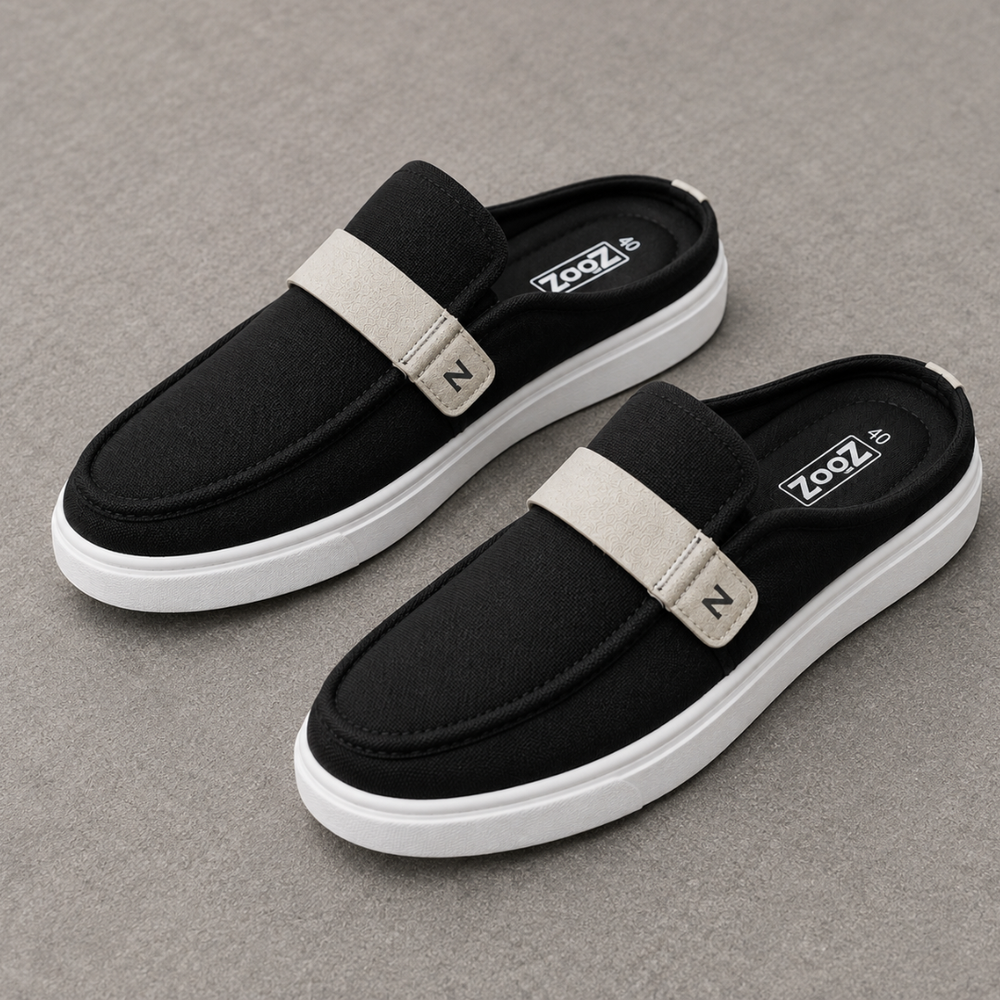 Zuqo Men's Half Shoe - Black Canvas product image 2