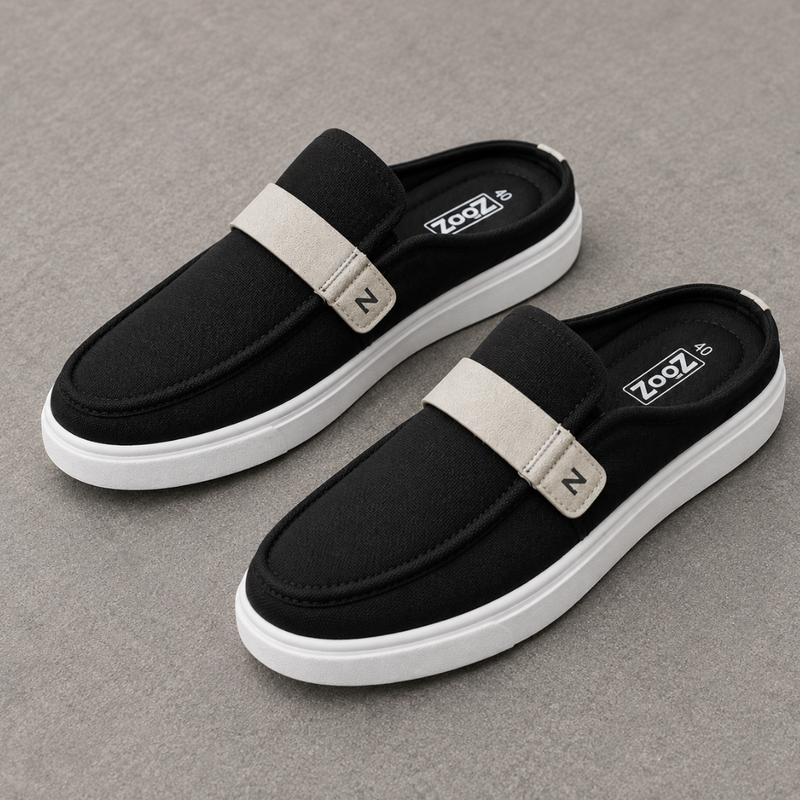 Zuqo Men's Half Shoe - Black Canvas product image 2