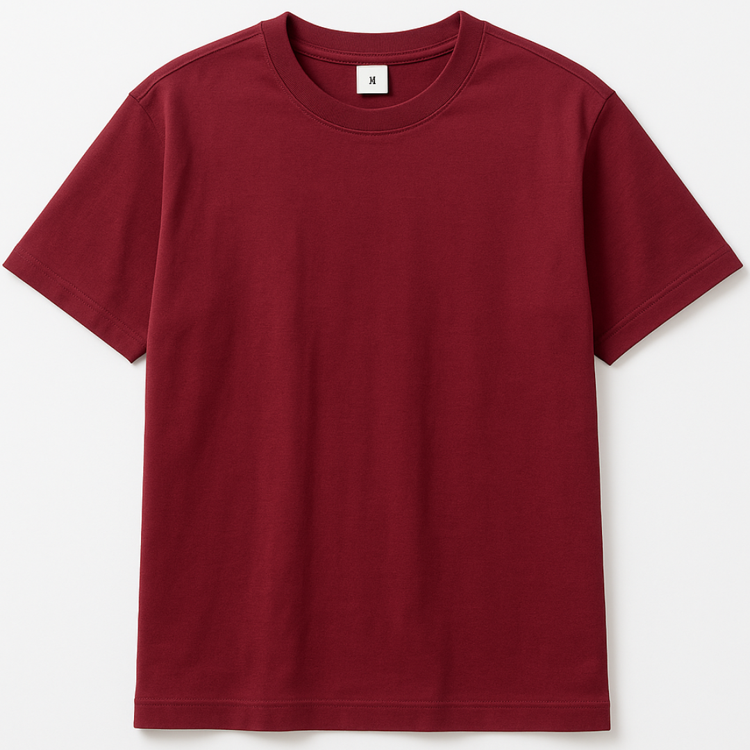 CUSTOM MEN'S T SHIRT : MAROON