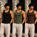 Tank Top 3-Pack | Earth (Black + Olive + Coffee)