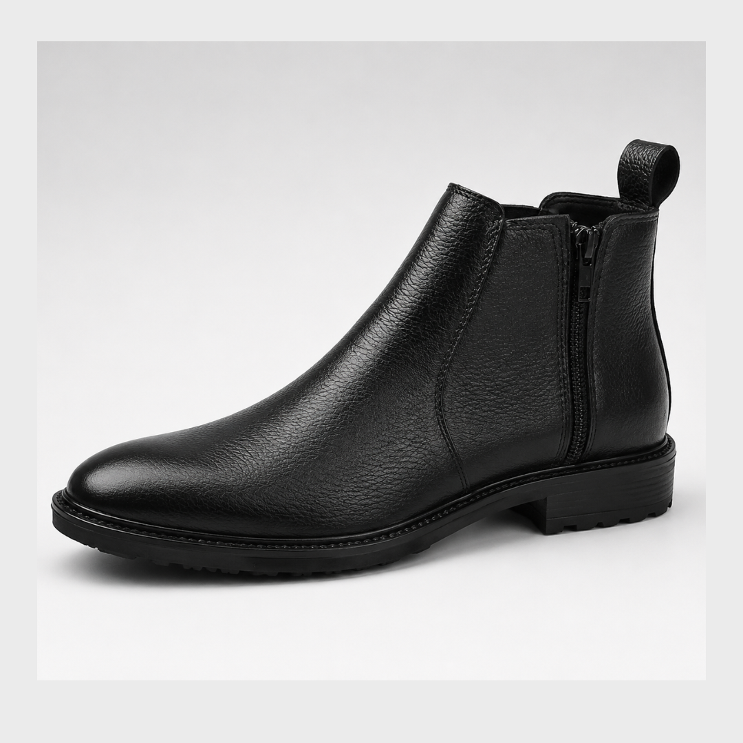 Zuqo Mens Chelsea Boot   -  Prime Black