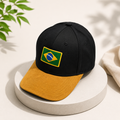 BASEBALL CAP  BROWN BLACK - BRAZIL FLAG