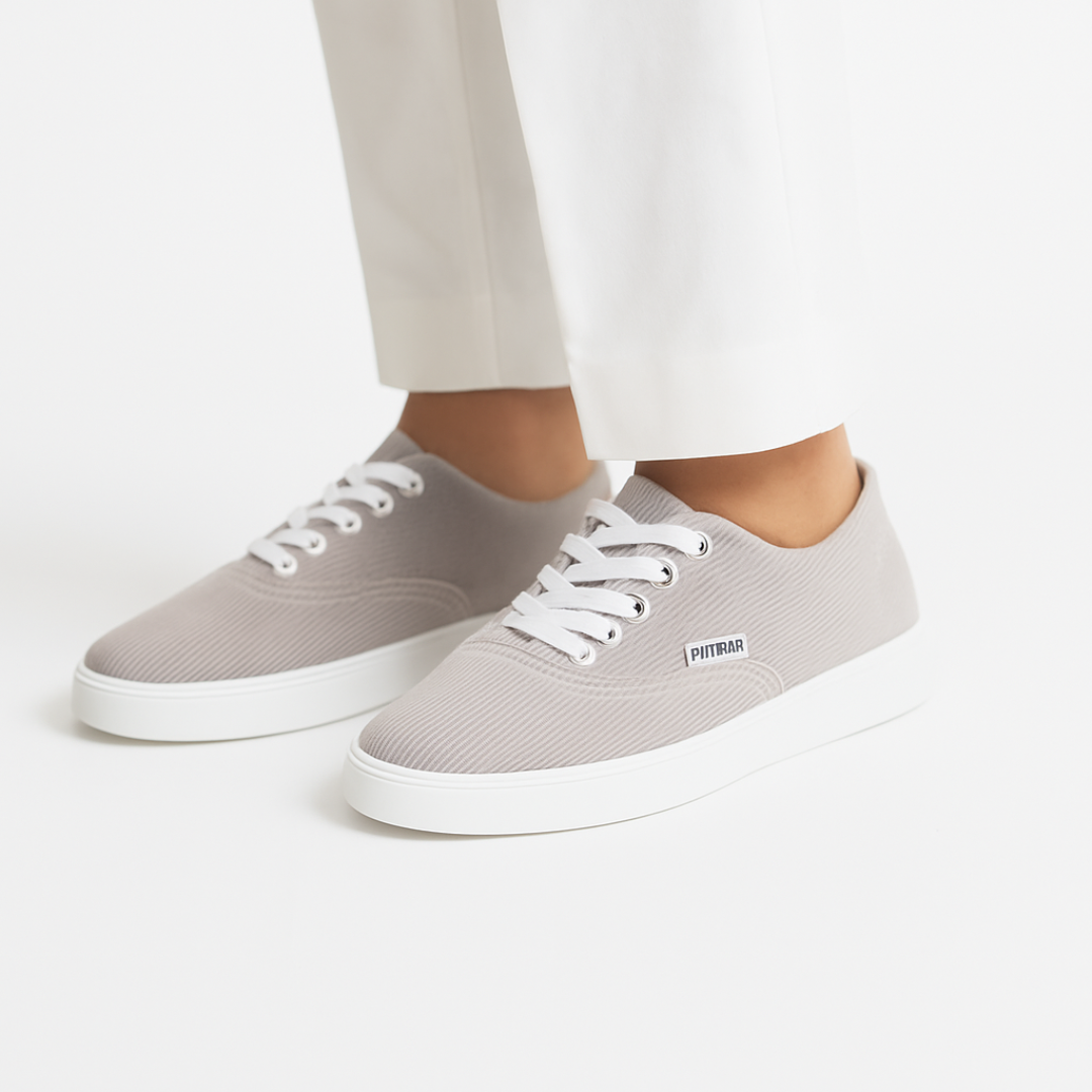 Zuqo Men's Sneaker  : Ash ( White Sole )