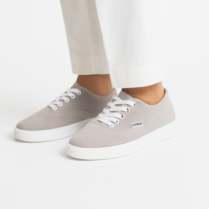 Zuqo Men's Sneaker  : Ash ( White Sole )