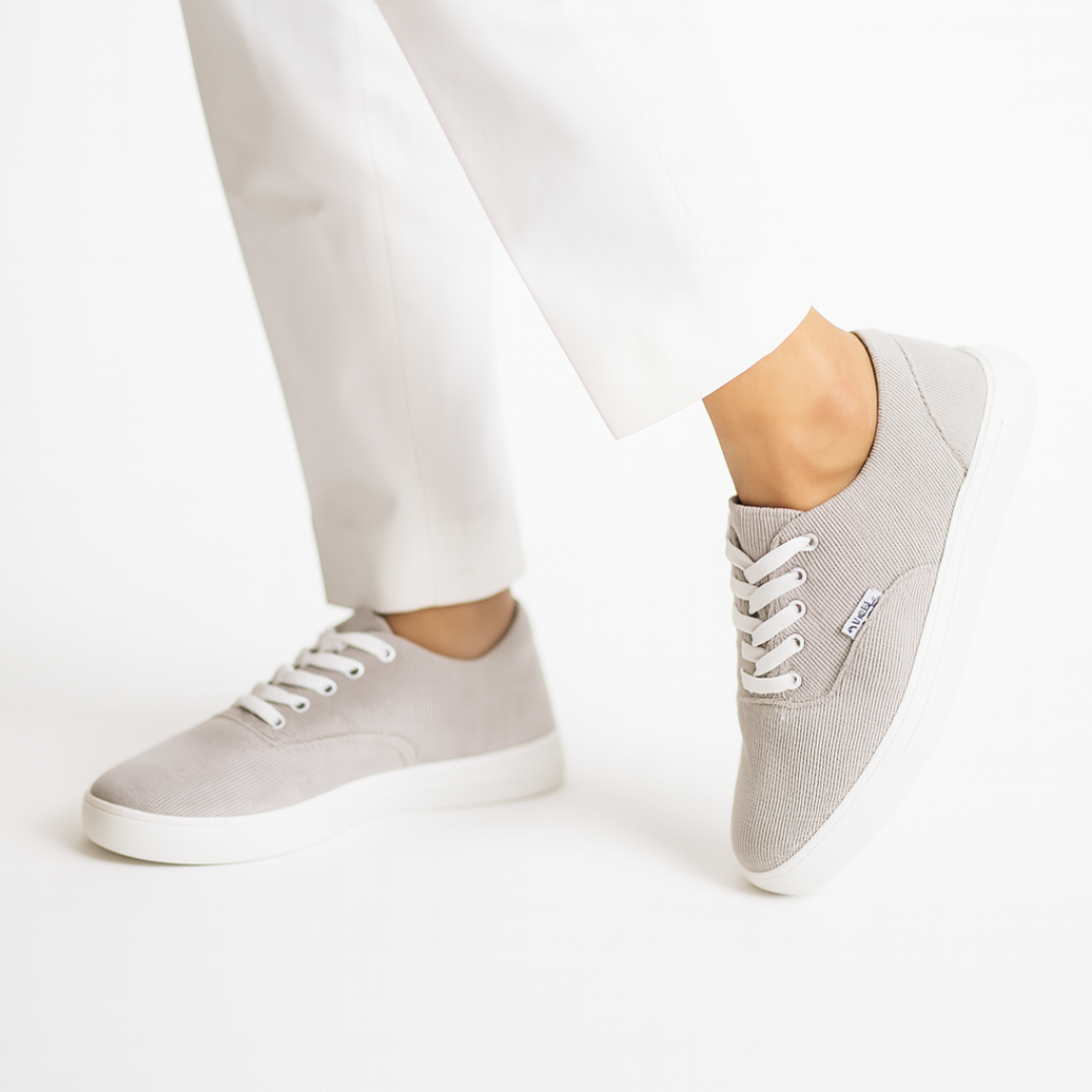 Zuqo Men's Sneaker  : Ash ( White Sole )