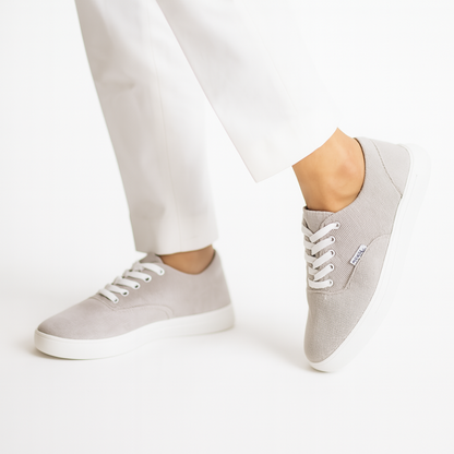 Zuqo Men's Sneaker  : Ash ( White Sole )