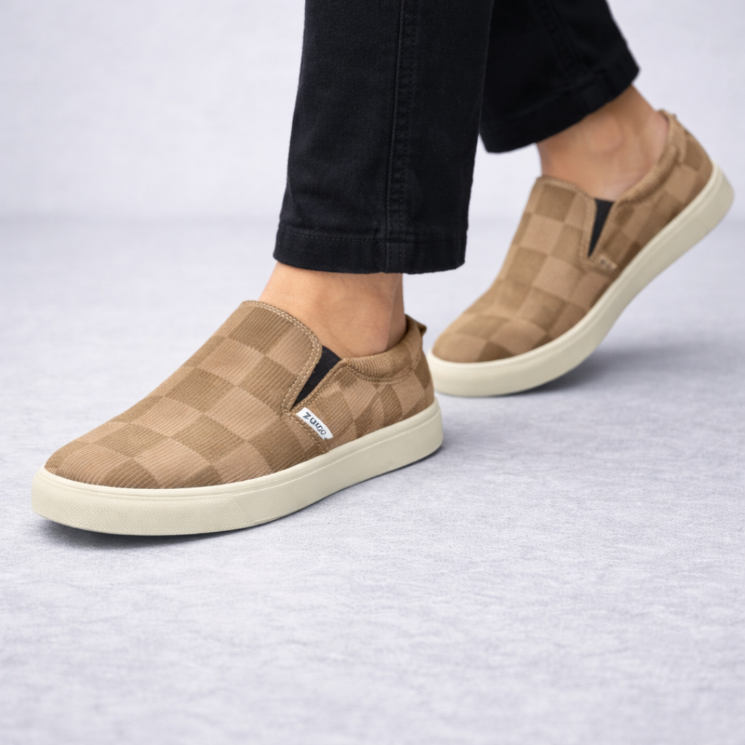 Zuqo Men's Sneaker  - Chess  Mocha