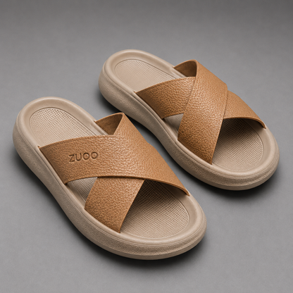 Zuqo Lite Sandal : Cross  Brown