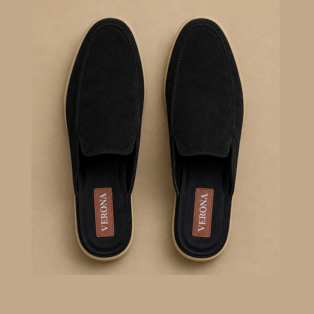 Verona Mules  - Suede Black