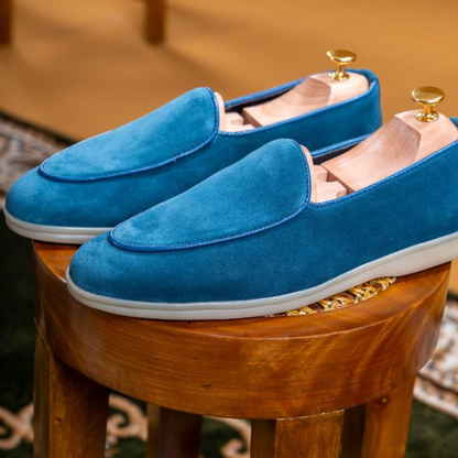 Verona  Belgian Loafer   - Ocean Blue
