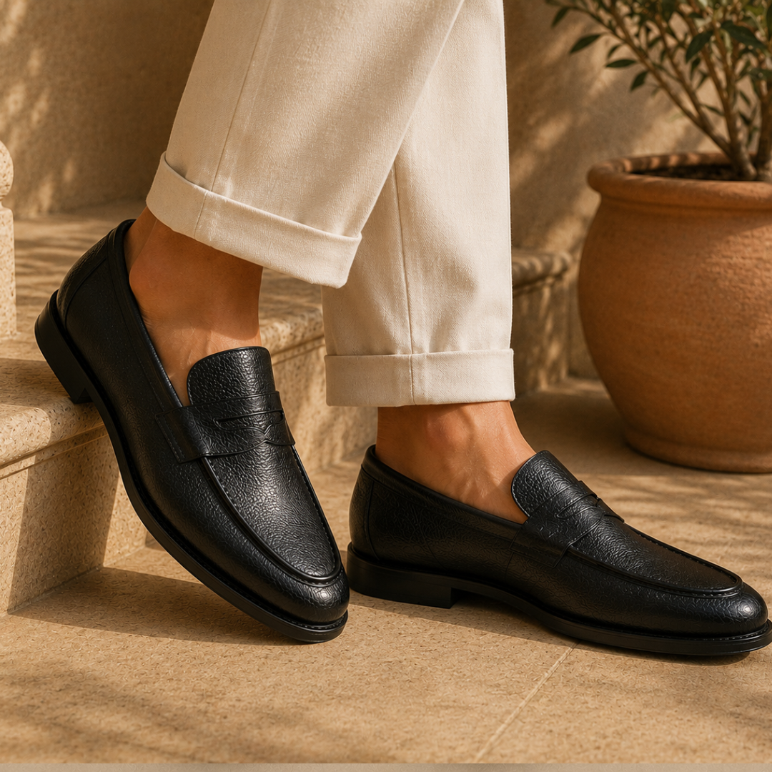 Verona  Penny Loafer  - Black
