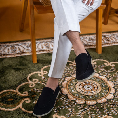 Verona Old Money Loafer  - Suede Black
