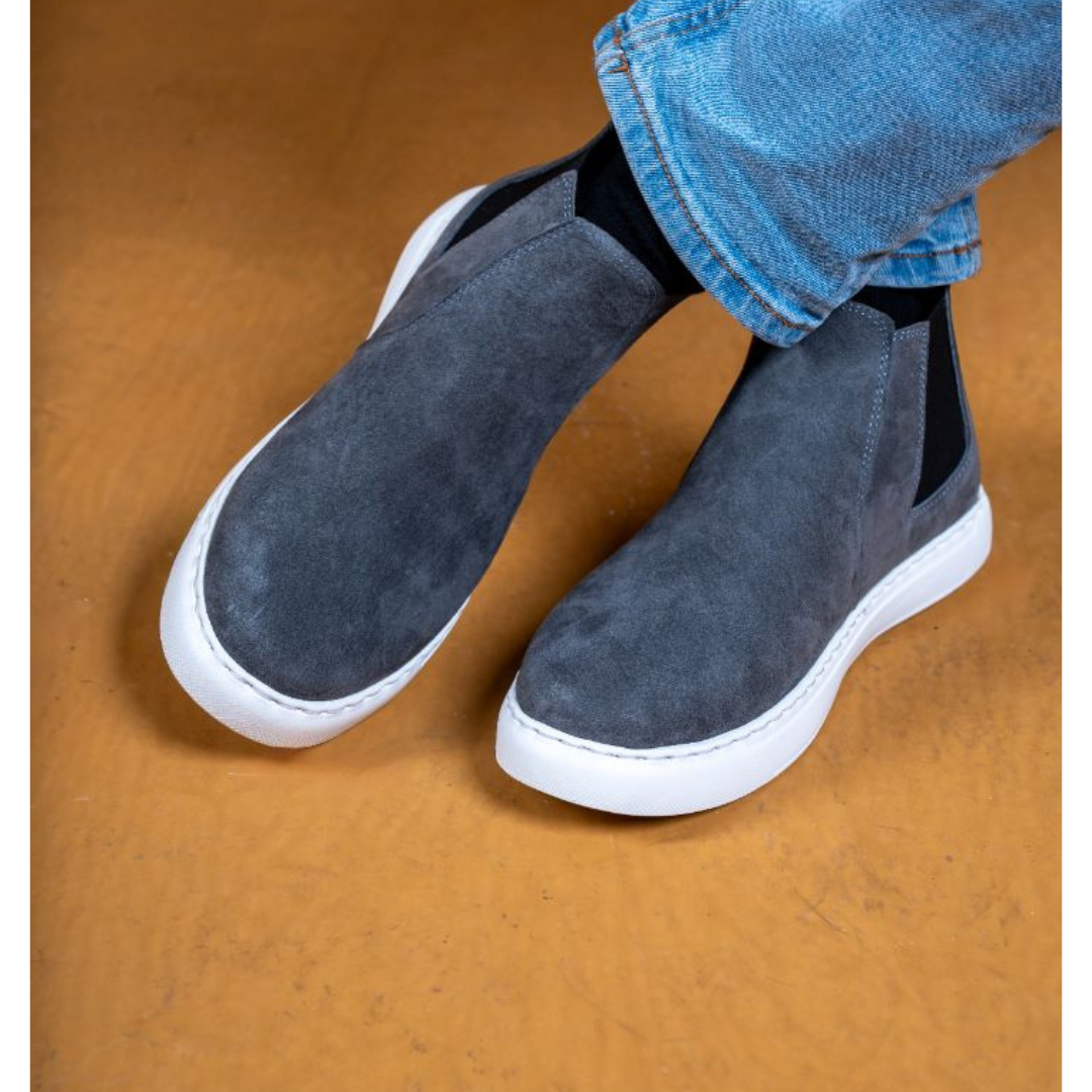 Zuqo Mens Chelsea Boot   - Hustle Ash