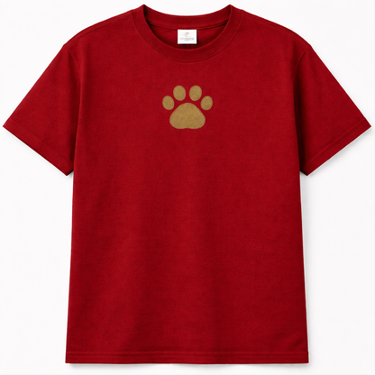 Embroidery  Drop Shoulder  T Shirt - Urban Paw