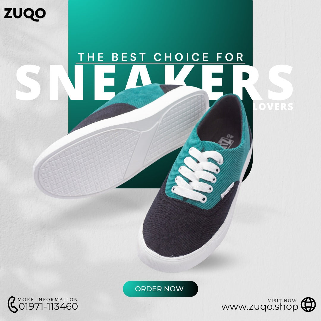Zuqo Sneaker  - Green Black