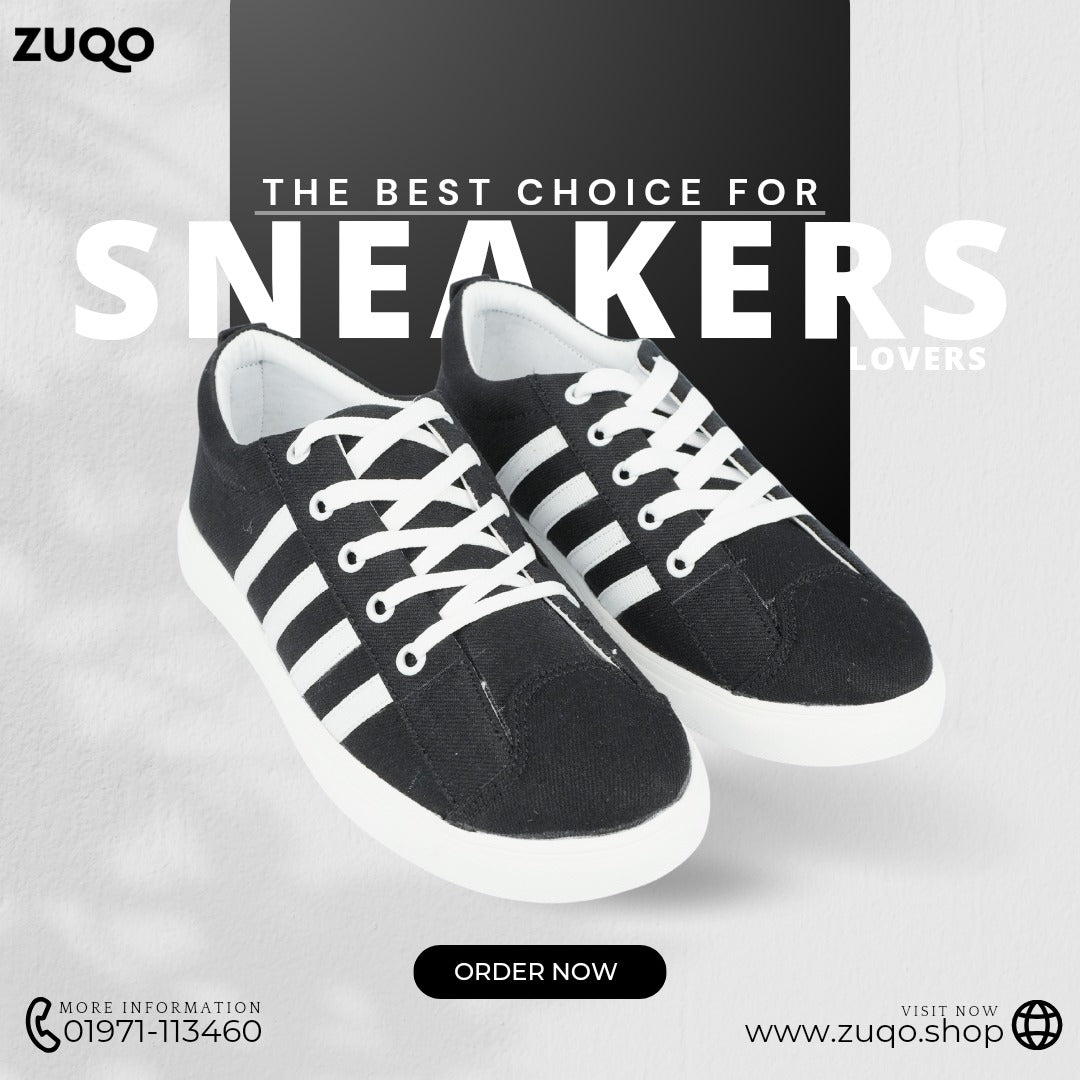 Zuqo Sneaker - Vintage ( Black)