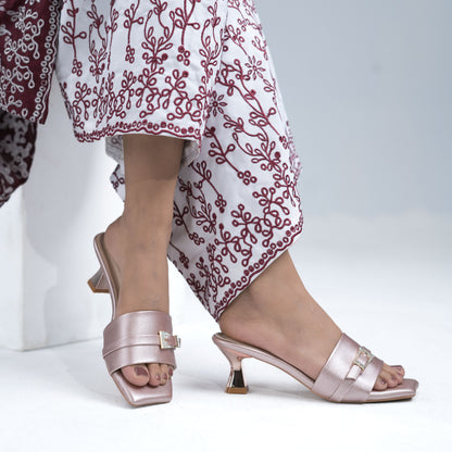 Zazla Women’s Heels – Metallic Luxe