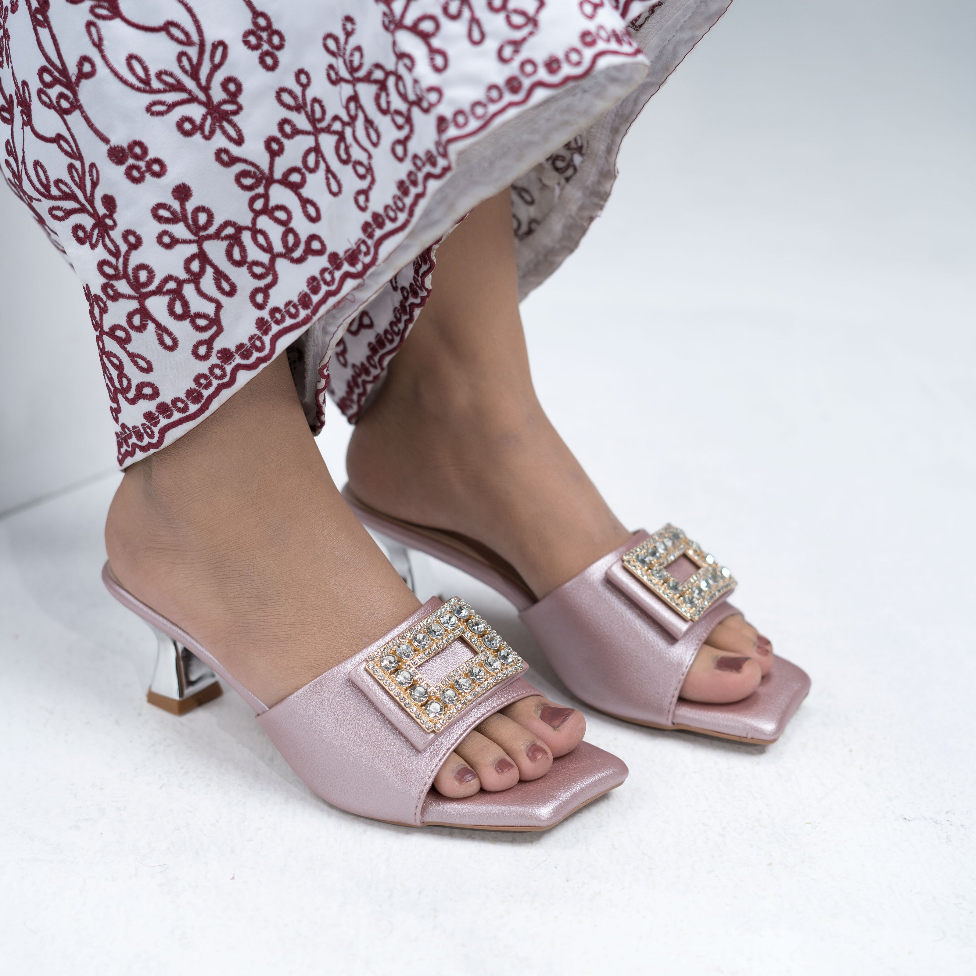 Zazla Women’s Heels – Glam Rose Nude