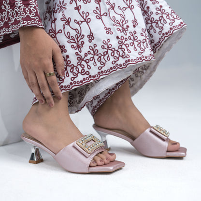 Zazla Women’s Heels – Glam Rose Nude