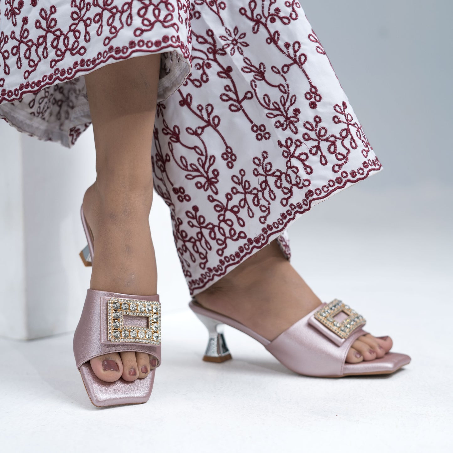 Zazla Women’s Heels – Glam Rose Nude