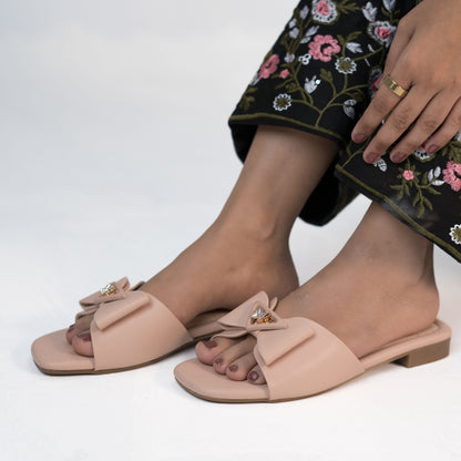 Zazla Women’s Flats :  Butterfly Stone  Pink