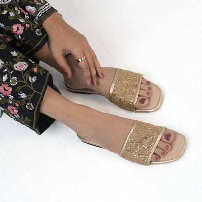 Zazla Women’s Flats - Golden Aura