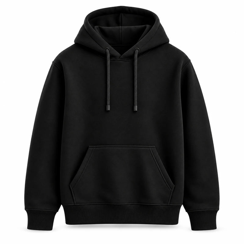 ZUQO Black Hoodie – Front View