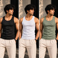 Tank Top 3-Pack | Essential (Black + White + Sage Green)