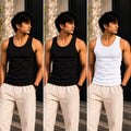 Tank Top 3-Pack | Signature (Black + Black + White)