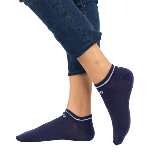 Navy Blue - Loafer Sock