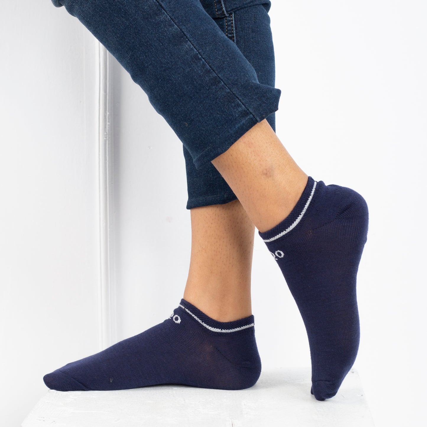 Navy Blue - Loafer Sock